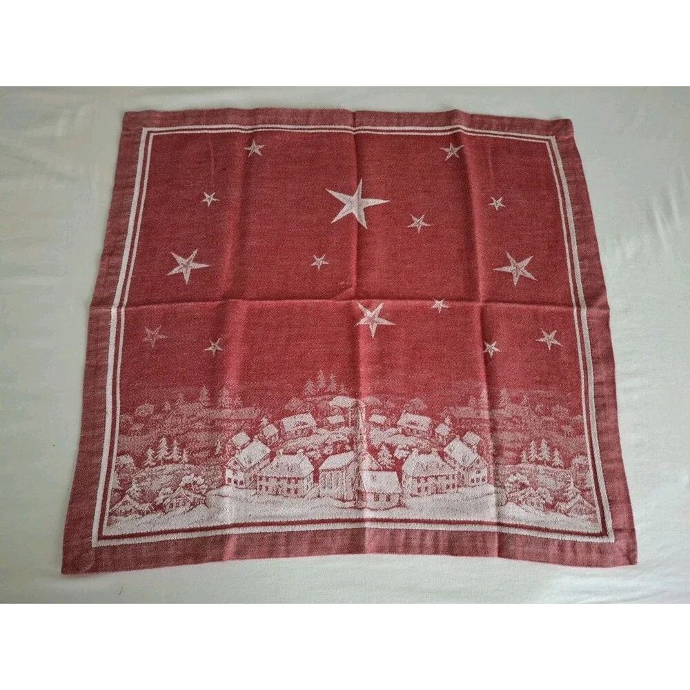 Williams-Sonoma “Twas the Night Before Christmas” Jacquard Napkin Set Of 4 NWOT